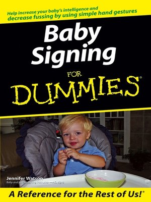 cover image of Baby Signing For Dummies